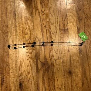 Long dark silver Color Wonder necklace